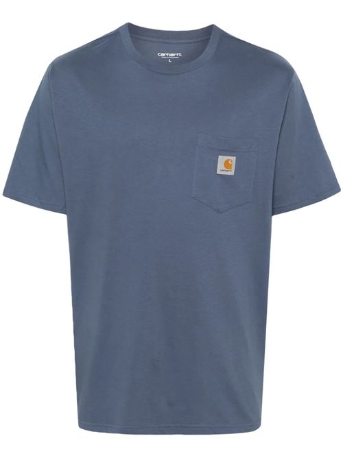 S/S Pocket T-Shirt CARHARTT WIP | I030434976XXBLUE IRIS